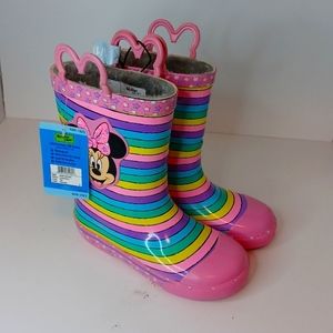 Minnie mouse waterproof rainboots
